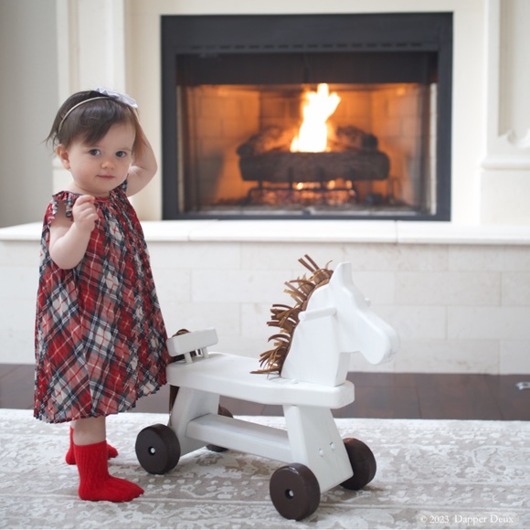 BabyGap | Plaid Pleated Holiday Dress with Flutter Sleeves - Picture 1 of 6